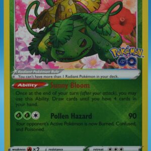 Pokémon Radiant Venusaur 004/078 Pokémon GO Holo NM/M
